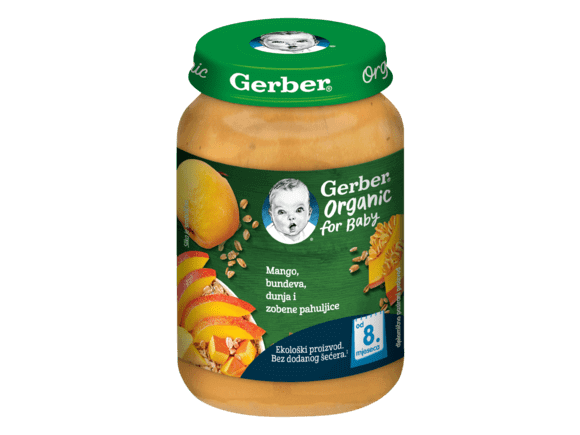 Gerber kašica za bebe s mangom, bundevom, dunjom i zobenim pahuljicama_fop