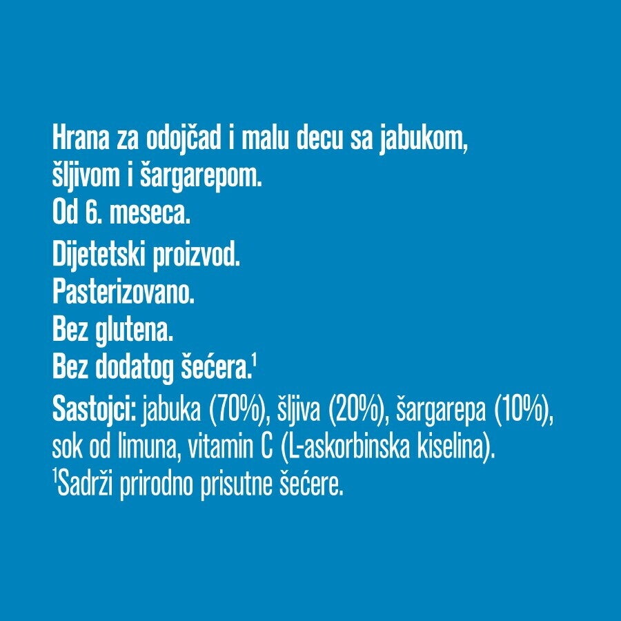 Gerber hrana za odojčad i malu decu sa jabukom, šljivom i šargarepom