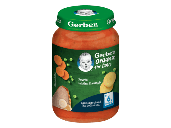 Gerber kašica za bebe s povrćem, teletinom i krumpirom