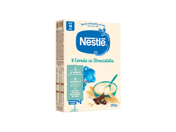 Nestlé žitne pahuljice 8 žitarica i Stracciatella 250g Nestlé žitne pahuljice 8 žitarica i Stracciatella 250g