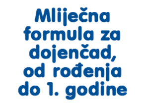 Mliječna formula za bebe, od rođenja do 1. godine