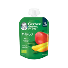 Gerber voćni pire za bebe i malu djecu s mangom, 80g