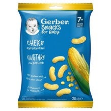 Gerber® grickalice za bebe, kukuruzne grickalice, od 7. meseca, 28g, kesica