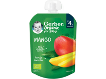 Gerber voćni pire za bebe i malu djecu s mangom, 80g
