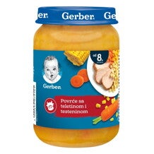 Gerber hrana za odojčad i malu decu sa povrćem, teletinom i testeninom