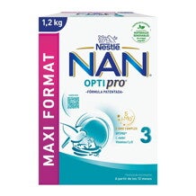 Nestlé NAN OPTIPRO 3 Prah za pripremu mliječnog napitka za malu djecu, sa dodatkom kulture Limosilactobacillus reuteri. Od 1. godine nadalje. 1.2 Kg, kutija