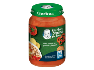 Gerber kašica za bebe s mesom i povrćem 