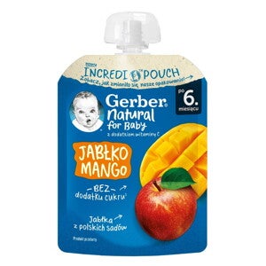 Gerber hrana za odojčad i malu decu sa jabukom i mangom 80g Gerber hrana za odojčad i malu decu sa jabukom i mangom 80g
