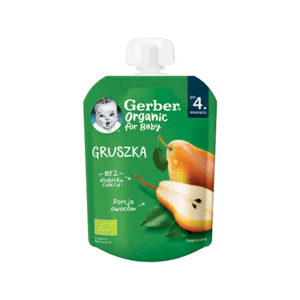 Gerber voćni pire za bebe i malu djecu s kruškom, 80g