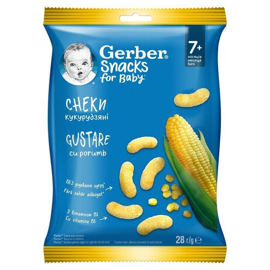 Grickalice od kukuruza GERBER®, od 7 mjeseca, 28 g 