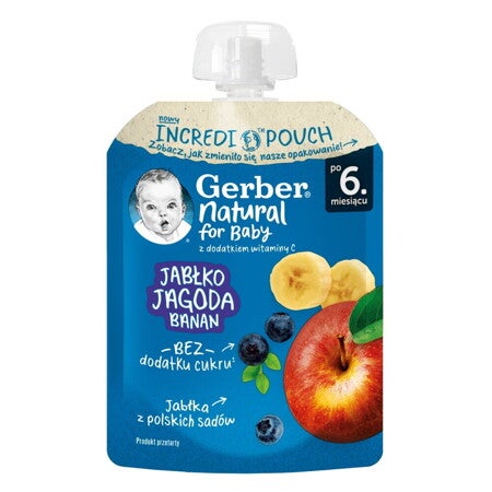 Gerber hrana za odojčad i malu decu sa jabukom, borovnicom i bananom