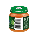 Gerber voćna kašica za bebe i malu djecu s jabukom, breskvom i marelicom, od 4 mjeseci, 125g